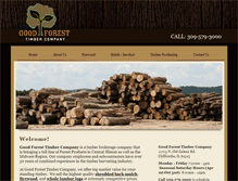 Tablet Screenshot of goodforesttimber.com